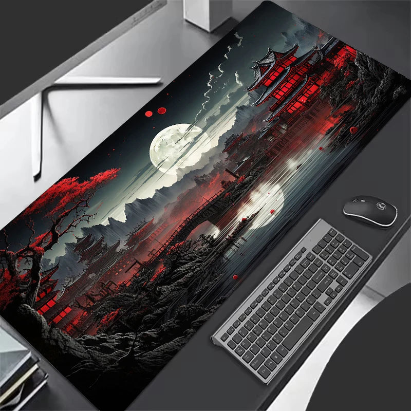 Starry Sky Moon Mouse Pad Large Computer Office Game Table Mats XXL Rubber Anti-slip Gaming Keyboard Mousepads Long Desk Pads ComfortSetup
