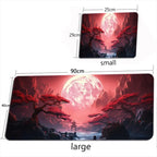 Starry Sky Moon Mouse Pad Large Computer Office Game Table Mats XXL Rubber Anti-slip Gaming Keyboard Mousepads Long Desk Pads ComfortSetup