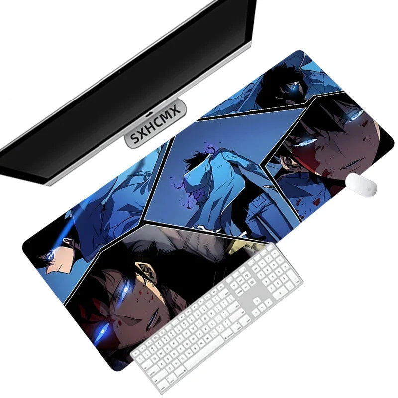 Anime Solo Leveling Mousepad HD Printing Computer Gamers Locking Edge Non-slip Mouse Pad XXL90x40cm Keyboard PC Desk Pad ComfortSetup
