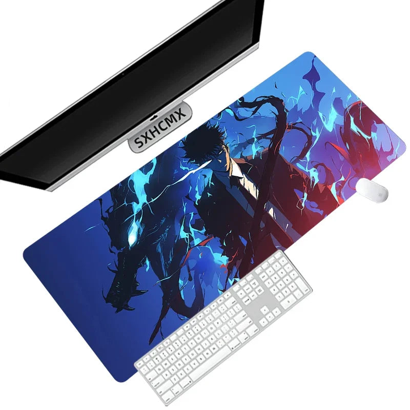 Anime Solo Leveling Mousepad HD Printing Computer Gamers Locking Edge Non-slip Mouse Pad XXL90x40cm Keyboard PC Desk Pad ComfortSetup