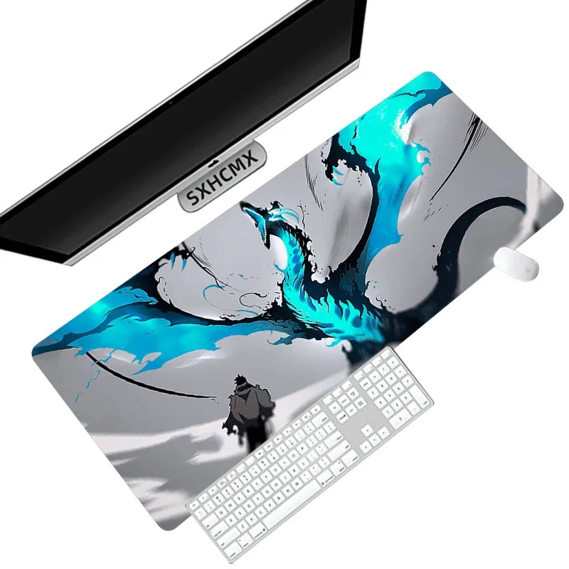 Anime Solo Leveling Mousepad HD Printing Computer Gamers Locking Edge Non-slip Mouse Pad XXL90x40cm Keyboard PC Desk Pad ComfortSetup