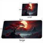 Starry Sky Moon Mouse Pad Large Computer Office Game Table Mats XXL Rubber Anti-slip Gaming Keyboard Mousepads Long Desk Pads ComfortSetup
