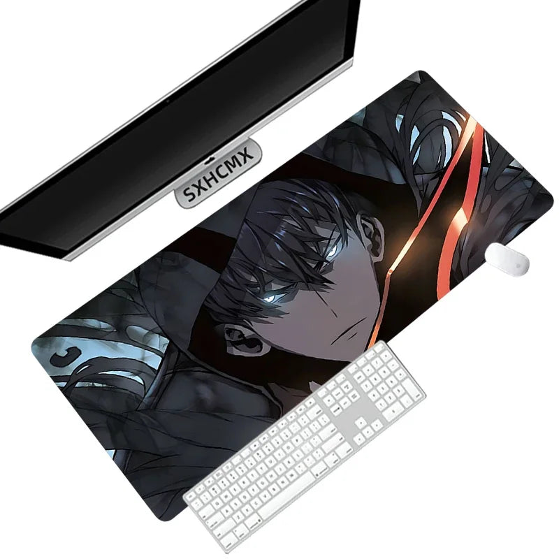 Anime Solo Leveling Mousepad HD Printing Computer Gamers Locking Edge Non-slip Mouse Pad XXL90x40cm Keyboard PC Desk Pad ComfortSetup