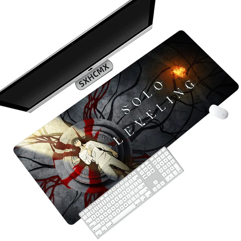 Anime Solo Leveling Mousepad HD Printing Computer Gamers Locking Edge Non-slip Mouse Pad XXL90x40cm Keyboard PC Desk Pad ComfortSetup