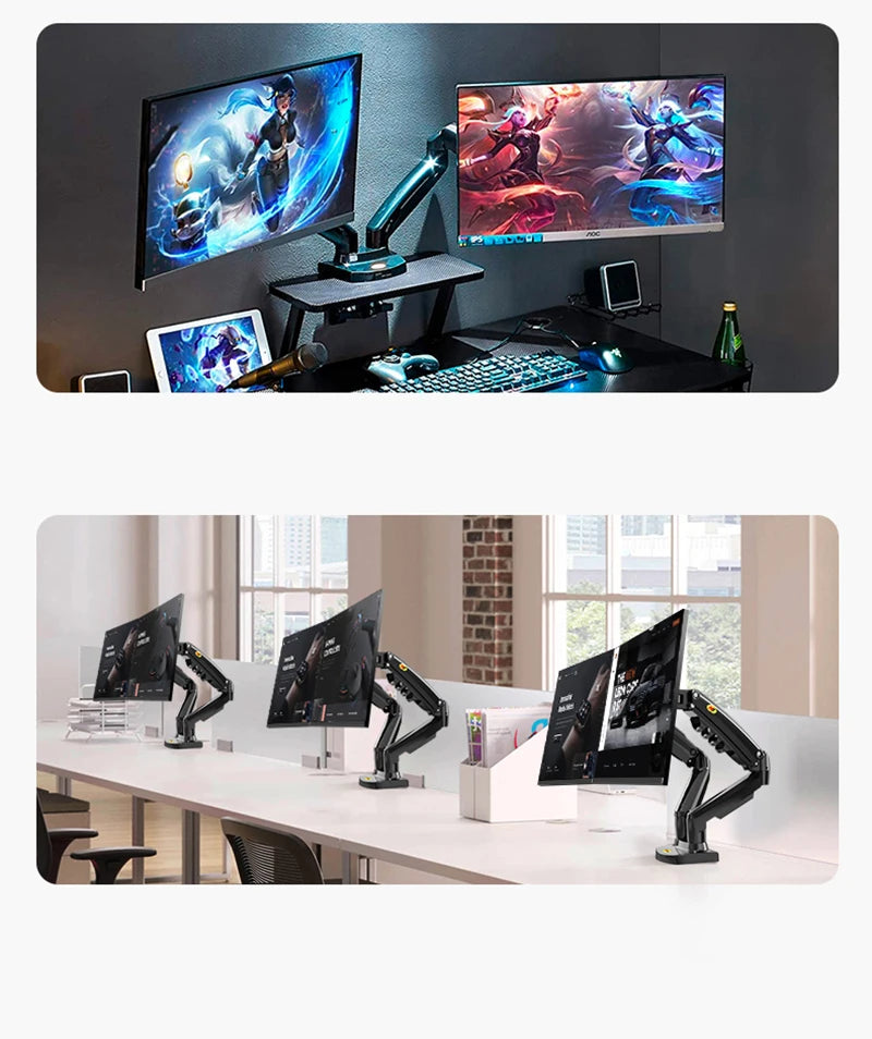 Bras articulés double pour écrans NB F160 ComfortSetup