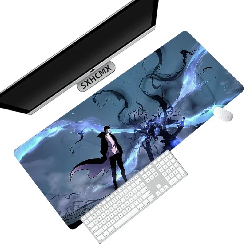 Anime Solo Leveling Mousepad HD Printing Computer Gamers Locking Edge Non-slip Mouse Pad XXL90x40cm Keyboard PC Desk Pad ComfortSetup