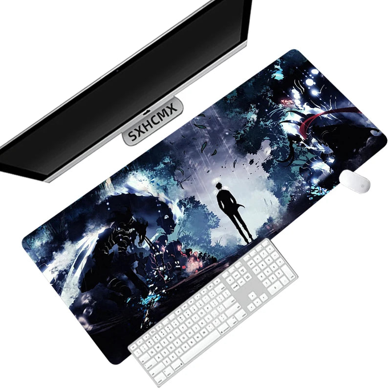Anime Solo Leveling Mousepad HD Printing Computer Gamers Locking Edge Non-slip Mouse Pad XXL90x40cm Keyboard PC Desk Pad ComfortSetup